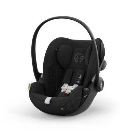 Scoica auto Cybex Gold Cloud G i-Size Confort pentru copii, 0-24 luni, ergonomica - Moon Black