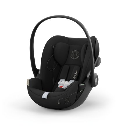 Детско столче за кола Cybex Gold Cloud G i-Size Comfort, 0-24 месеца, ергономично - Moon Black