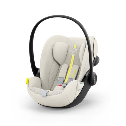 Scoica auto Cybex Gold Cloud G i-Size Plus pentru copii, 0-24 luni, ergonomica - Seashell Beige