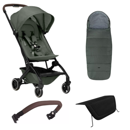 Pachet special carucior sport Joolz Aer+, echipat de iarna, cu 3 accesorii incluse, Mighty Green