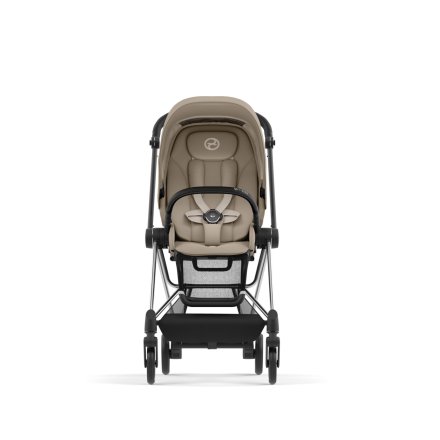 Carucior 2 in 1 pentru copii Cybex Mios 3.0 premium - Cozy Beige cu cadru Chrome Black