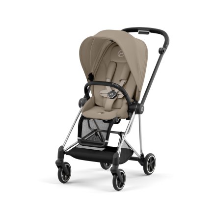 Carucior 2 in 1 pentru copii Cybex Mios 3.0 premium - Cozy Beige cu cadru Chrome Black