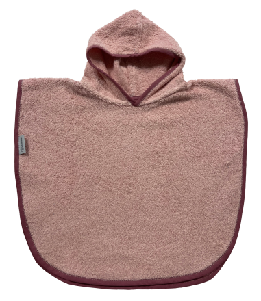 Italbaby Детски халат Poncho, изработен от памук, с качулка, 1-2 години - Ciclamino