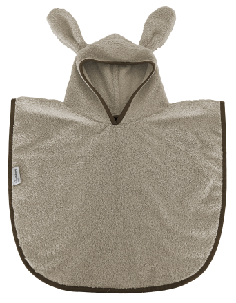 Italbaby Детски халат Poncho, изработен от бамбук, с качулка, 1-2 години - Tortora