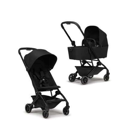 Carucior 2 in 1 pentru copii Joolz Aer+, cu landou, varianta noua, Space black