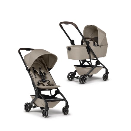 Carucior 2 in 1 pentru copii Joolz Aer+, cu landou, varianta noua, Sandy taupe