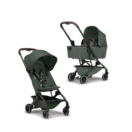 Carucior 2 in 1 pentru copii Joolz Aer+, cu landou, varianta noua, Forest green