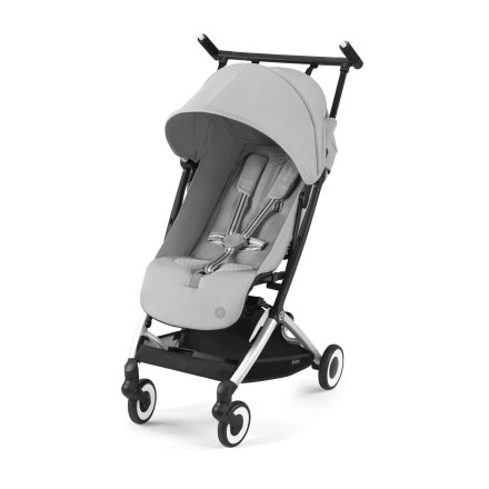 Спортна детска количка Cybex Gold Libelle, компактна, ново издание, Fog Grey със сребриста рамка