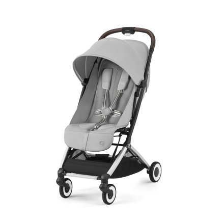 Βρεφικό καρότσι CYBEX Orfeo, εργονομικό, νέα έκδοση, Fog Grey με ασημί σκελετό