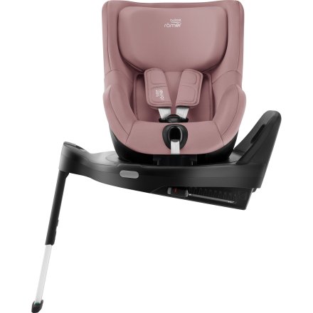 Детско столче за кола Britax Romer - Dualfix 5Z с Flex 5Z Base, безопасно и гъвкаво, 3 месеца - 4 години - Dusty Rose