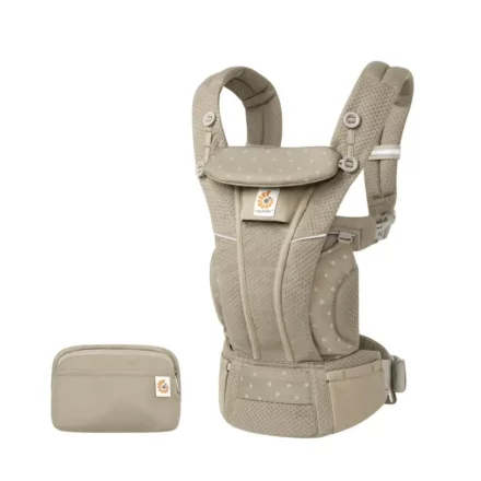 Кош за новородено Ergobaby OMNI Breeze Soft, 0-4 години, Olive Diamond