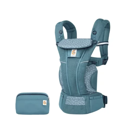 Кош за новородено Ergobaby OMNI Breeze Soft, 0-4 години, Twilight Blue Daisies