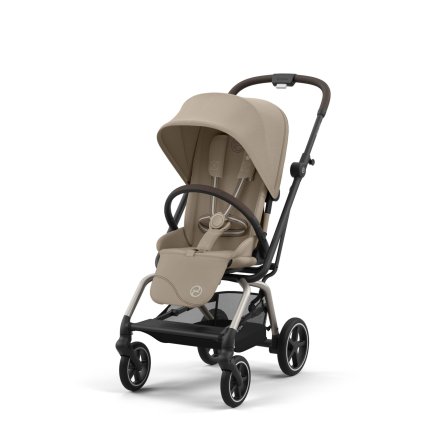 Спортна детска количка Cybex Gold Eezy S Twist+ 2, 360°, нова версия, Almond Beige с рамка Taupe