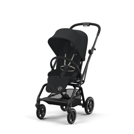 Carucior sport pentru copii Cybex Gold Eezy S Twist+ 2, 360°, varianta noua, Magic Black cu cadru Black