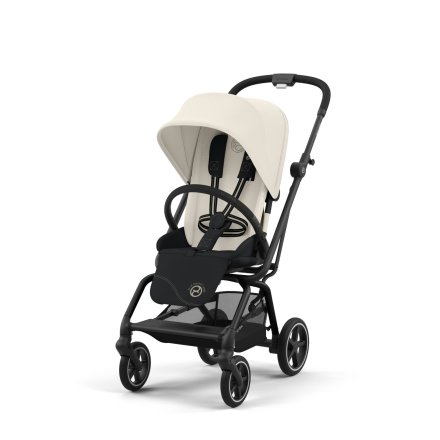 Carucior sport pentru copii Cybex Gold Eezy S Twist+ 2, 360°, varianta noua, Canvas White cu cadru Black