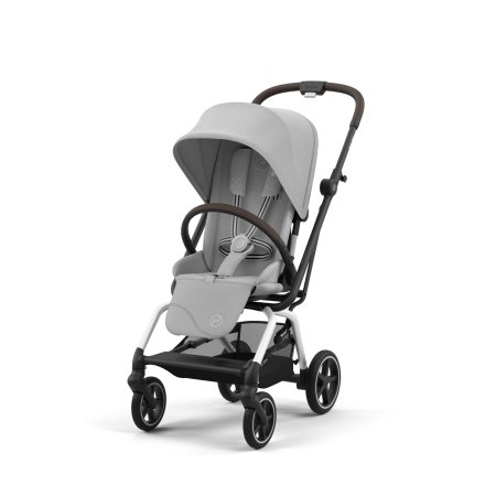 Спортна детска количка Cybex Gold Eezy S Twist+ 2, 360°, нова версия, Fog Grey със сребриста рамка