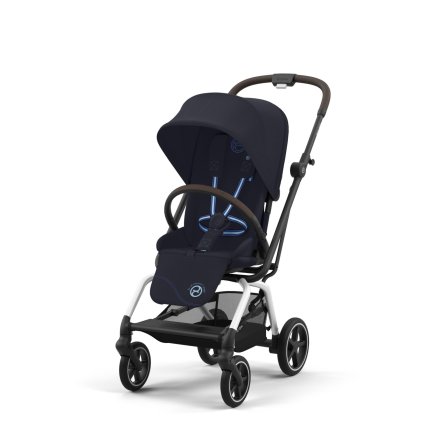 Carucior sport pentru copii Cybex Gold Eezy S Twist+ 2, 360°, varianta noua, Dark Blue cu cadru Silver