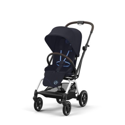 Cybex Gold Eezy S Twist+ 2, 360°, νέα έκδοση, Σκούρο Μπλε με Ασημί πλαίσιο