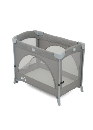 Patut pliabil Joie Kubbie Sleep pentru copii, Foggy Gray, co-sleeping 