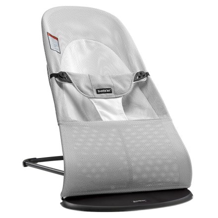 Детска люлка BabyBjorn Balance Silver White Mesh