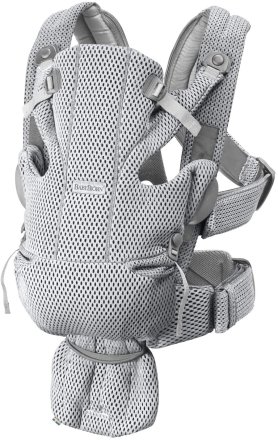 Кош за новородено бебе BabyBjorn Move анатомичен 3D Mesh - Сив