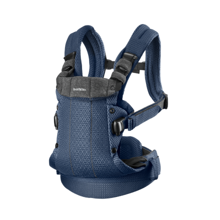 Marsupiu pentru bebelusi BabyBjorn Harmony, 3D Mesh, Navy Blue