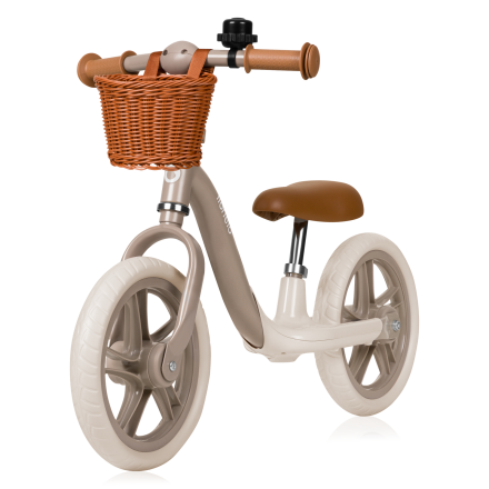 Bicicleta fara pedale pentru copii Lionelo - Alex Plus, usoara, regalbila, Beige Sand