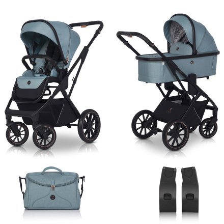 Pachet promotional Cavoe Axo Shine  2 in 1 cu geanta si adaptori, Boho Green