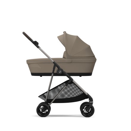 Παιδικό καρότσι Cybex Melio 2 σε 1, με πορτμπαγκάζ, συλλογή 2024, Almond Beige