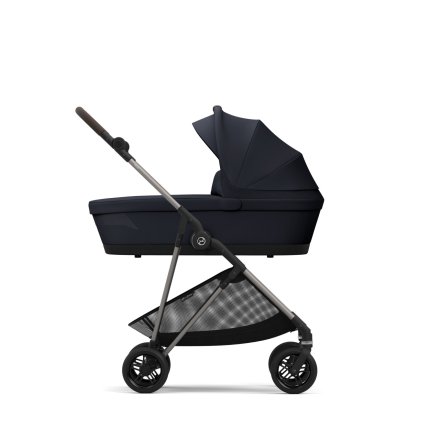 Carucior 2 in 1 Cybex Melio pentru copii, cu landou, colectia 2024, Dark Blue