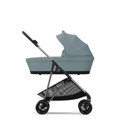 Carucior 2 in 1 Cybex Melio pentru copii, cu landou, colectia 2024, Stormy Blue