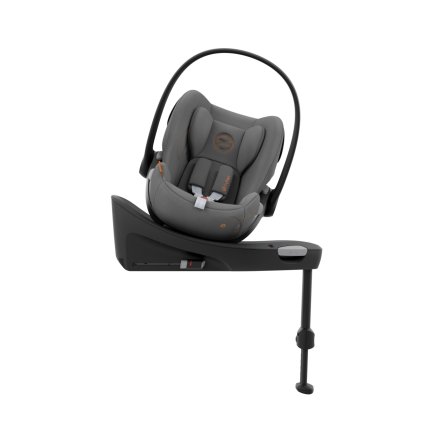 Scoica auto Cybex Gold Cloud G i-Size Confort pentru copii, 0-24 luni + Baza G, Lava Grey