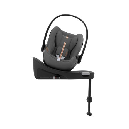 Детско столче за кола Cybex Cloud G Plus i-Size, 0-24 месеца, ергономично + Base G, Lava Grey