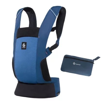 Marsupiu pentru bebelusi Ergobaby Away ergonomic 0 - 3 ani, Midnight Blue