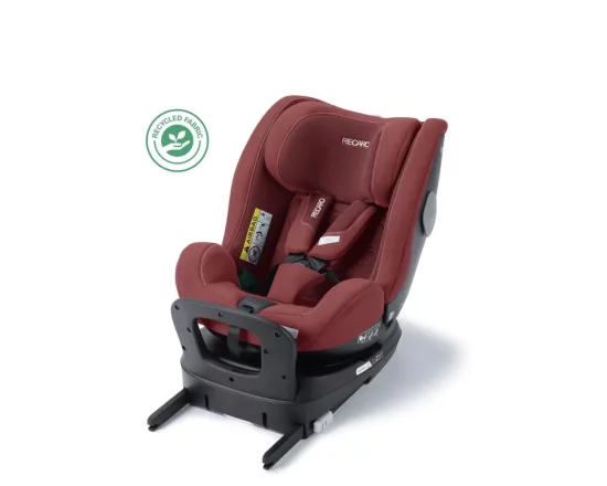 Детско столче за кола Recaro Salia 125 Kid Exclusive i-Size, 3 месеца - 7 години, въртящо се, Iron Red