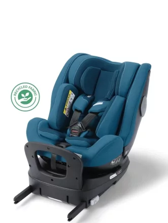 Столче за кола Recaro Salia 125 Exclusive i-Size за деца, 0 - 7 години, ергономично, въртящо се, Steel Blue