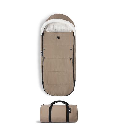 Sac de protectie pentru carucior STOKKE YOYO³, lana, captuseala dubla, Taupe