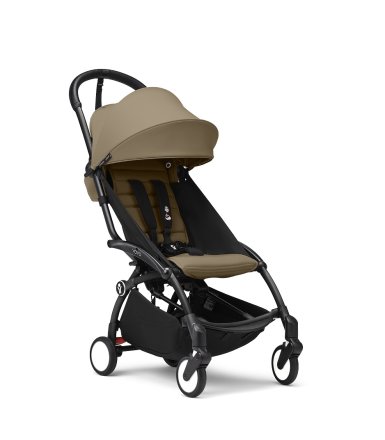 Детска спортна количка STOKKE YOYO³, с цветен пакет - Toffee, с черна рамка