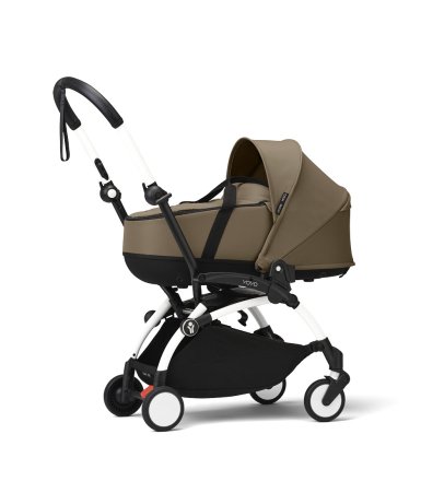 STOKKE YOYO³ Количка за новородено с кош за носене - карамелен цвят с бяла рамка