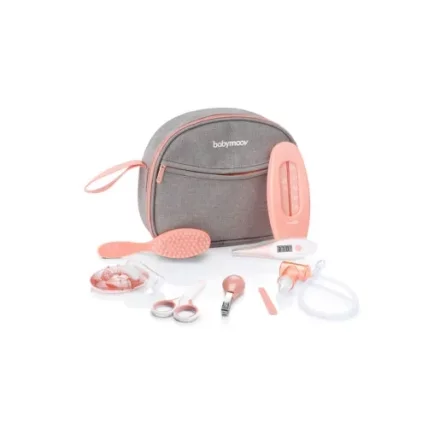 Set pentru ingrijire Babymoov 9 piese,compact si usor de transportat, Peach