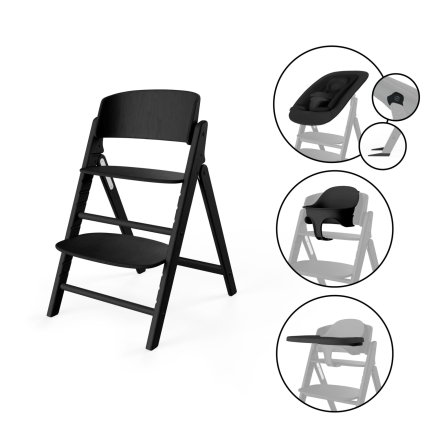 Cybex Gold Click & Fold 4 σε 1 Ρυθμιζόμενο παιδικό καρεκλάκι, εκπληκτικό μαύρο