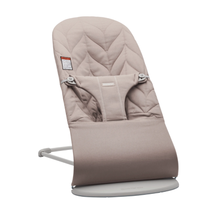 Balansoar pentru copii BabyBjorn Bliss, cu aspect delicat de petala, Sand Gray