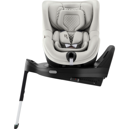 Столче за кола Britax Romer - Dualfix PRO M, колекция LUX, 61 см - 105 см, Linen Grey