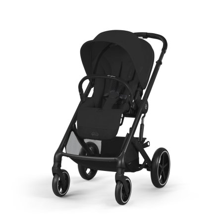 Παιδικό καρότσι Cybex Balios S Lux, προηγμένη ανάρτηση, Moon Black με μαύρο πλαίσιο