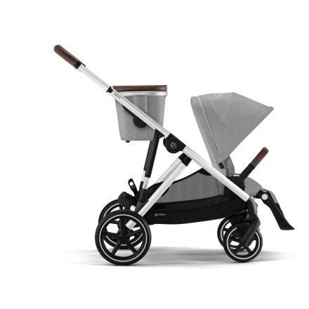 Carucior sport dublu Cybex Gazelle S, pentru copii, compact - Stone Grey