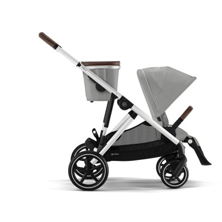 Carucior sport dublu Cybex Gazelle S, pentru copii, compact, varianta noua - Stone Grey