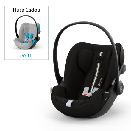 Scoica auto pentru copii Cybex Gold Cloud G i-Size Plus, 0-24 luni, varianta noua, Moon Black