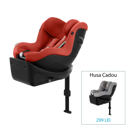 Scaun auto pentru copii Cybex Gold Sirona Gi i-size Plus, 3 luni - 4 ani - Hibiscus Red