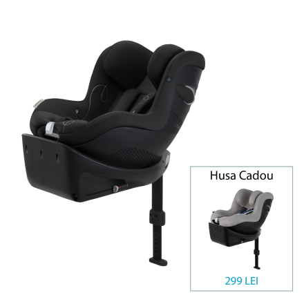 Детско столче за кола Cybex Gold Sirona Gi i-size Comfort, 3 месеца - 4 години - Moon Black