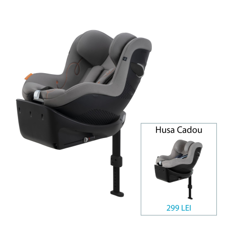 Детско столче за кола Cybex Gold Sirona Gi i-size Comfort, 3 месеца - 4 години - Lava Grey